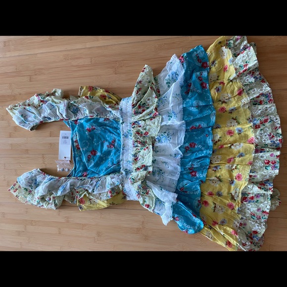 LoveShackFancy Phyllis Tiered Mini Dress M - Picture 8 of 12